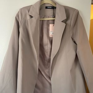 Grey / Cream Misguided Blazer